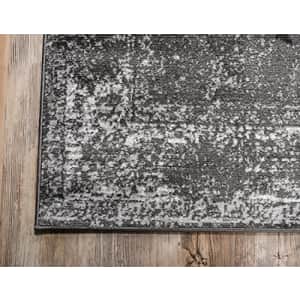 Unique Loom Sofia Collection Traditional Vintage Area Rug, 3' 3" x 5' 3", Dark Gray/Ivory for $24