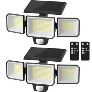 Cinoton Solar Wall Lights with Remote Control 2-Pack for $20 Cinoton Solar Wall Lights with Remote Control 2-Pack for $20