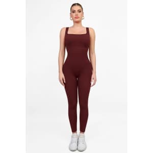Popilush Women's Shapewear Seamless Square Neck Butt Lift Workout Jumpsuit for $25 Popilush Women's Shapewear Seamless Square Neck Butt Lift Workout Jumpsuit for $25