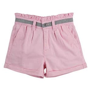 Levi's Girls' High Rise Denim Shorty Shorts, Rose Shadow, 16 for $15
