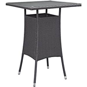 Modway Convene Wicker Rattan Outdoor Patio Small Square Bar Table in Espresso for $270 Modway Convene Wicker Rattan Outdoor Patio Small Square Bar Table in Espresso for $270
