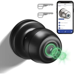 Biometric Smart Door Knob for $29