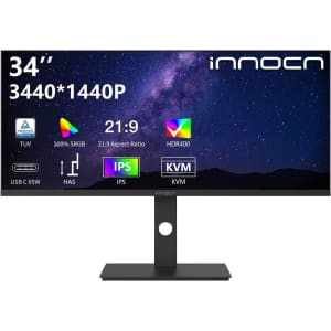 Innocn 34" Ultrawide 1440p HDR 75Hz IPS Adaptive Sync LED Monitor for $450