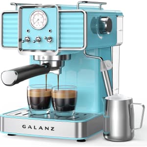 Galanz Retro Espresso Machine with Milk Frother for $150