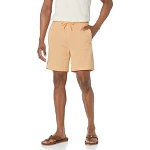 BOSS Men's Patch Logo French Terry Shorts, Creamy Peach, XL for $29