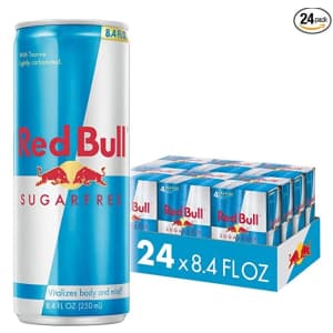 Red Bull Sugar Free 8.4-oz. Energy Drink 24-Pack for $29 via Sub & Save