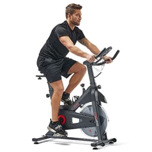 Sunny Health & Fitness Essential Connected Magnetic Resistance Indoor Cycle Bike and Exclusive for $250