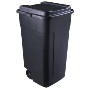 Rubbermaid 50-Gal. Roughneck Wheeled Trash Can for $45