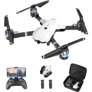 Attop Quadcopter RV Drone with Camera and 2 Batteries for $63