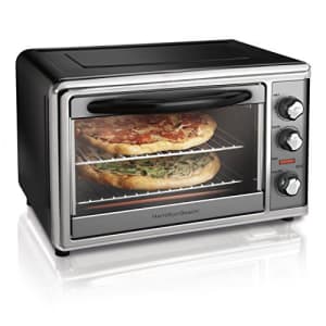 Hamilton Beach Countertop Rotisserie Convection Toaster Oven, Large, Stainless Steel (31107D) for $186