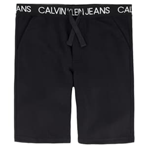 Calvin Klein Boys' Big Logo Waistband Sweat Short, WB Black 22, 14-16 for $23 Calvin Klein Boys' Big Logo Waistband Sweat Short, WB Black 22, 14-16 for $23