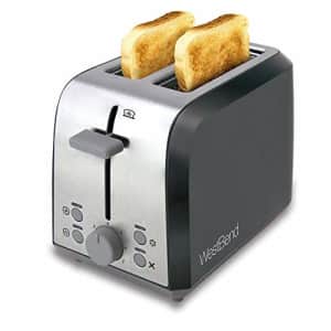 West Bend 78823 Extra Wide Slot Toaster with Bagel Settings Ultimate Toast Lift and Removable Crumb for $30