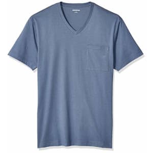 Amazon Brand - Goodthreads Men's Slim-Fit "The Perfect V-Neck T-Shirt" Short-Sleeve Cotton, Denim for $9