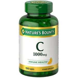 Nature's Bounty Vitamin C, 1000mg, 100 Caplets (Pack of 3) for $29