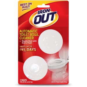 Iron Out Automatic Toilet Bowl Cleaner 2-Count for $4