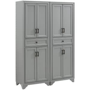 Crosley Furniture Tara 2-Piece Pantry Cabinet Set for $608 Crosley Furniture Tara 2-Piece Pantry Cabinet Set for $608