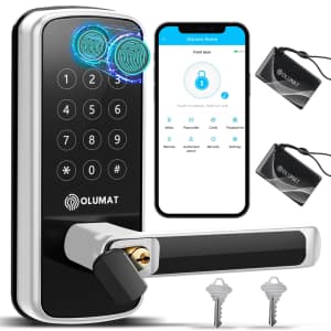 Olumat Keyless Entry Smart Fingerprint Door Lock for $47