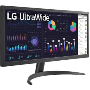LG UltraWide 25.7" 1080p HDR IPS LED Monitor for $100