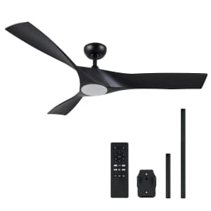 Vonluce 52" Ceiling Fan with Light and Remote for $75
