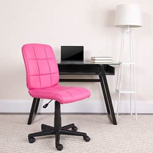 Flash Furniture Mid-Back Pink Quilted Vinyl Swivel Task Office Chair for $74