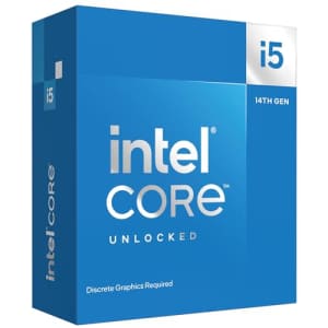 Intel Core i5-14600KF New Gaming Desktop Processor 14 cores (6 P-cores + 8 E-cores) - Unlocked for $290