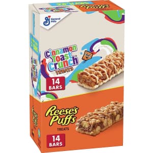 Reese's Puffs & Cinnamon Toast Crunch Breakfast Bar Variety 28-Pack for $5.80 via Sub & Save