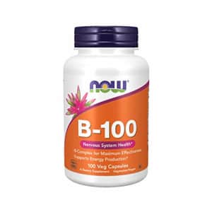 Now Foods NOW Supplements, Vitamin B-100, Energy Production*, Nervous System Health*, 100 Veg Capsules for $13