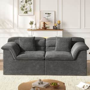 Sung7 88" Cloud Sectional Loveseat Couch for $322 Sung7 88" Cloud Sectional Loveseat Couch for $322