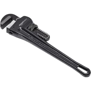 Amazon Basics 10" Adjustable Straight Pipe Wrench for $9
