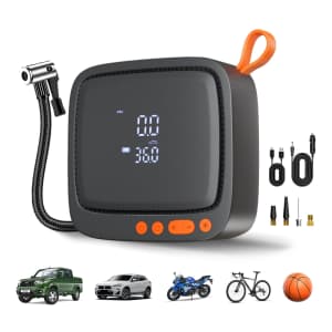 Baiikforza AP22 150-PSI Portable Tire Inflator for $27