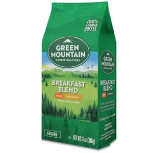 Green Mountain Coffee Breakfast Blend 12-oz. Decaf Coffee for $6.26 via Sub & Save Green Mountain Coffee Breakfast Blend 12-oz. Decaf Coffee for $6.26 via Sub & Save