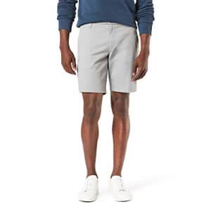 Dockers Men's Ultimate Straight Fit Supreme Flex Shorts (Standard and Big & Tall), Foil Grey, 44 for $30