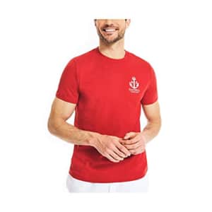 Nautica Men's Sustainably Crafted Yacht Club Graphic T-Shirt, Red, XX-Large for $14