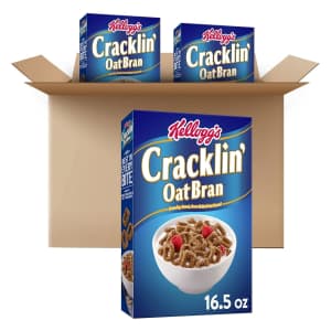 Kellogg's Cracklin' Oat Bran 16.5-oz. Box 3-Pack for $9 via Sub & Save Kellogg's Cracklin' Oat Bran 16.5-oz. Box 3-Pack for $9 via Sub & Save