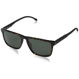 BOSS by Hugo Boss Men's BOSS 0921/S Rectangular Sunglasses, Dark Havana, 55mm, 17mm for $124