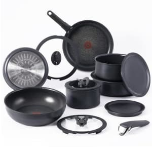 T-fal Ingenio Nonstick Cookware Set 14 Piece Induction Oven Broiler Safe 500F Cookware, Pots and for $100