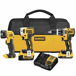 DeWalt 20V Max XR Cordless 3-Tool Combo Kit w/ Soft Case for $214
