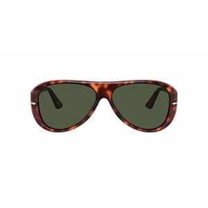 Persol PO3260S Pilot Sunglasses, Havana/Green, 59 mm for $279