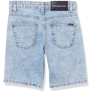Calvin Klein Boys' Big Stretch Denim Short, Slater 22, 8 for $28