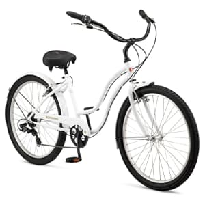 Schwinn Mikko Adult Beach Cruiser Bike, 26-Inch Wheels, 17-Inch Steel Frame, 7-Speed Twist for $302