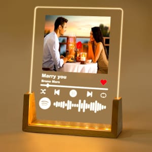 Personalized Acrylic Music Plaque for $8