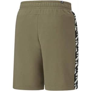 PUMA Men's Amplified Shorts 9" French Terry, Burnt Olive, XL for $12