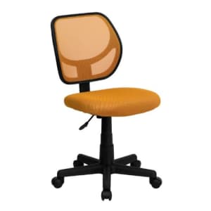 Flash Furniture Low Back Orange Mesh Swivel Task Office Chair for $120