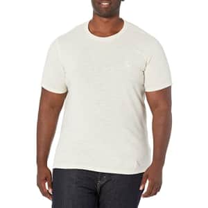 BOSS Men's Slub Jersey T-Shirt with Tonal Patch Logo, Oat Milk, XXL for $13