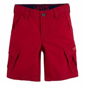 Levi's Boys' Cargo Shorts, Chili Pepper Red, 14 for $19
