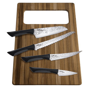 Kai Luna Professional Knife Set with Sheaths & Cutting Board for $29 Kai Luna Professional Knife Set with Sheaths & Cutting Board for $29