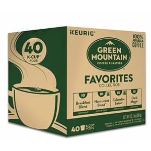 Keurig Green Mountain Coffee Roasters Favorites Collection Variety Pack, Single-Serve Coffee K-Cup for $28