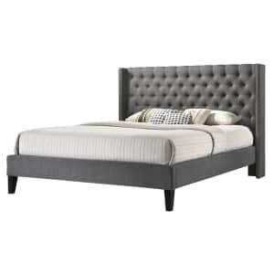 Altozzo Pacifica Wingback Upholstered Queen Bed for $347 Altozzo Pacifica Wingback Upholstered Queen Bed for $347