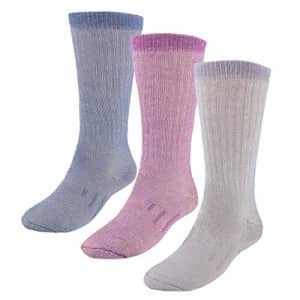DG Hill 3 Pairs 80% Merino Wool Socks for Men and Women, Thermal Warm Socks For Hiking, Crew Style, for $54