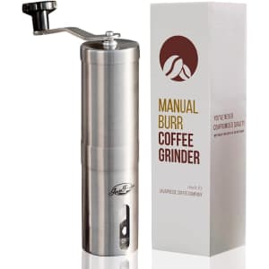JavaPresse Manual Coffee Grinder for $28